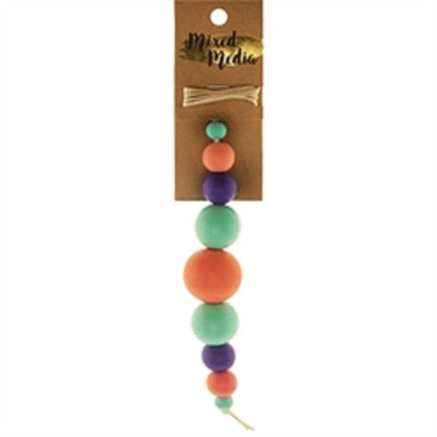 AussieSuperStore Jewellery Making Supplies Wooden Bright Round Beads Wooden Bright Round Beads | Jewellery Making Beads | Jewellery Making Supplies 9323823200558 WB18002